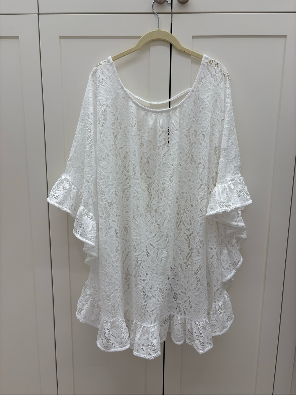 Lilly Pulitzer White Lace Ruffle Coverup